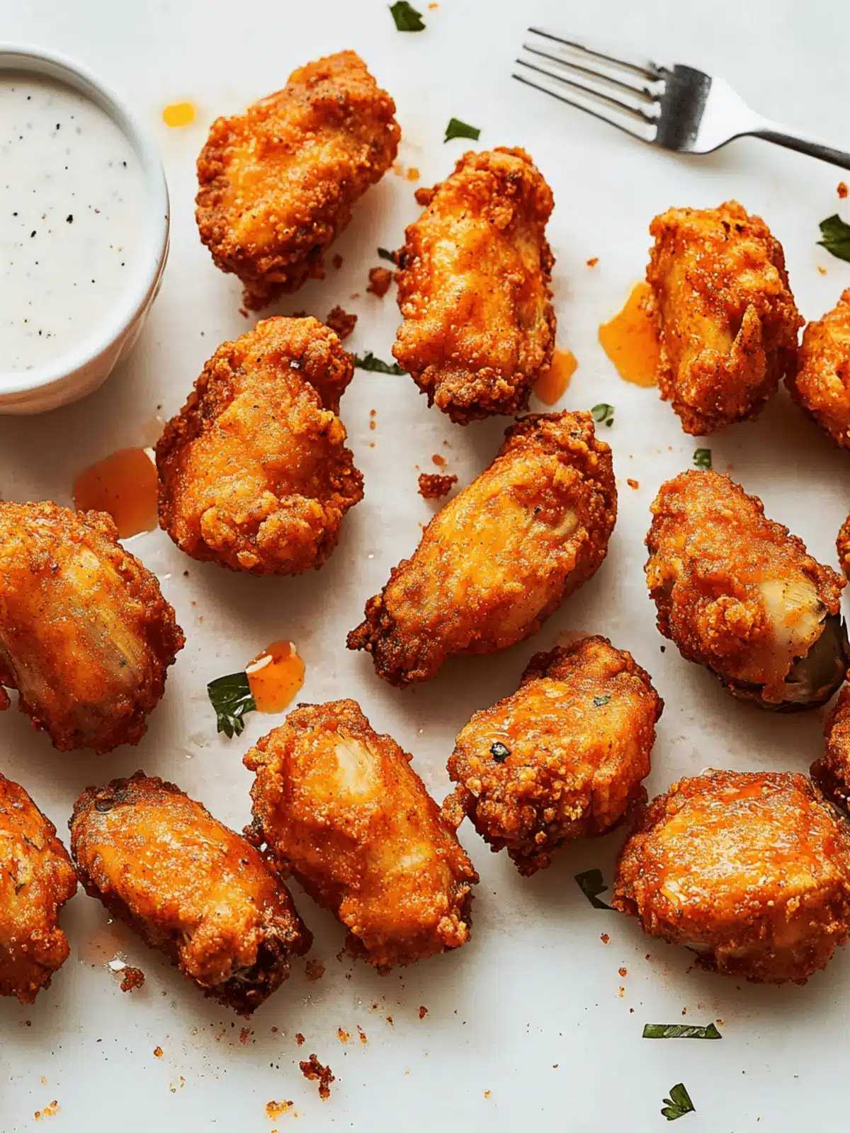 Fried Buffalo Artichoke Hearts
