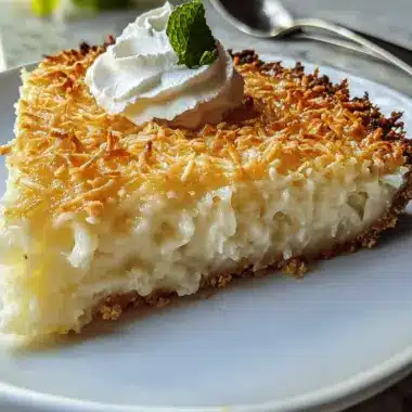 Crustless Coconut Pie