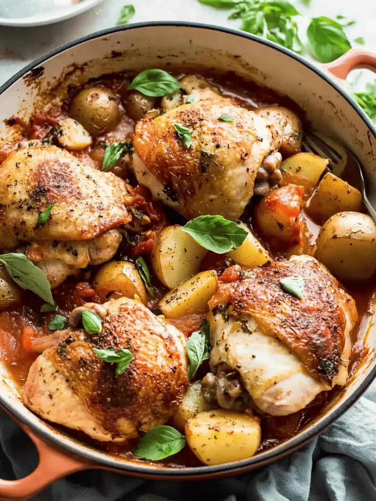 Baked Italian Chicken with Potatoes