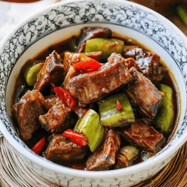 Cantonese Braised Ribs with Bitter Melon