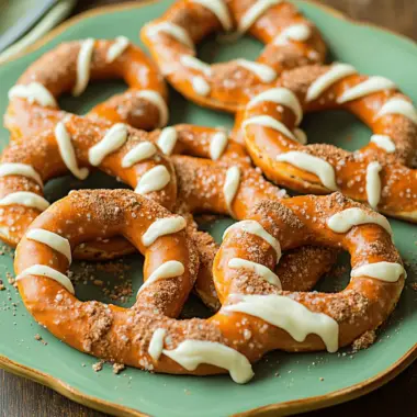 Pumpkin Spice Pretzels