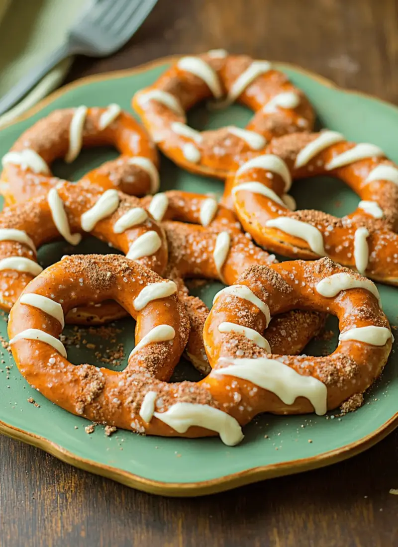 Pumpkin Spice Pretzels