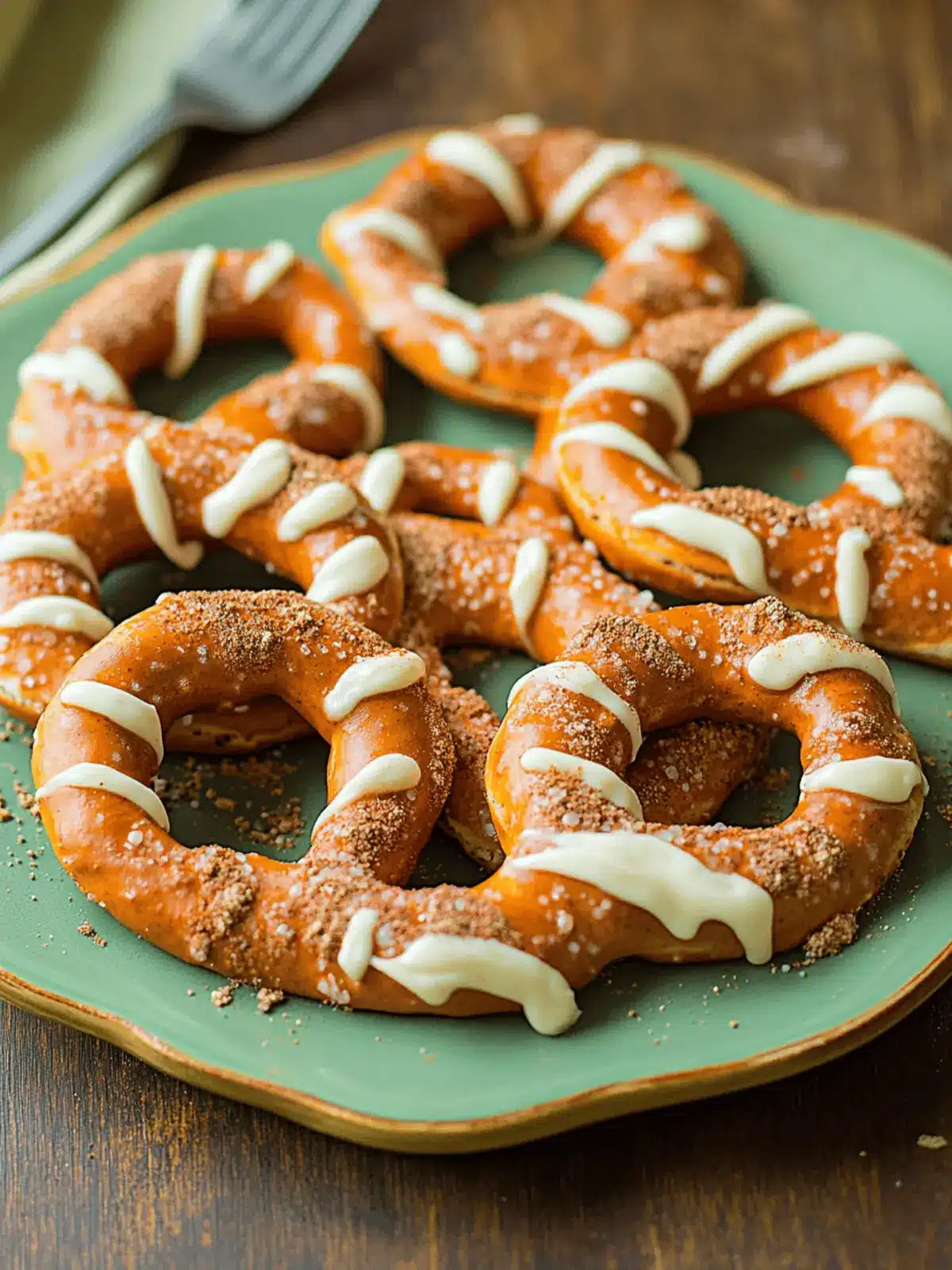 Pumpkin Spice Pretzels