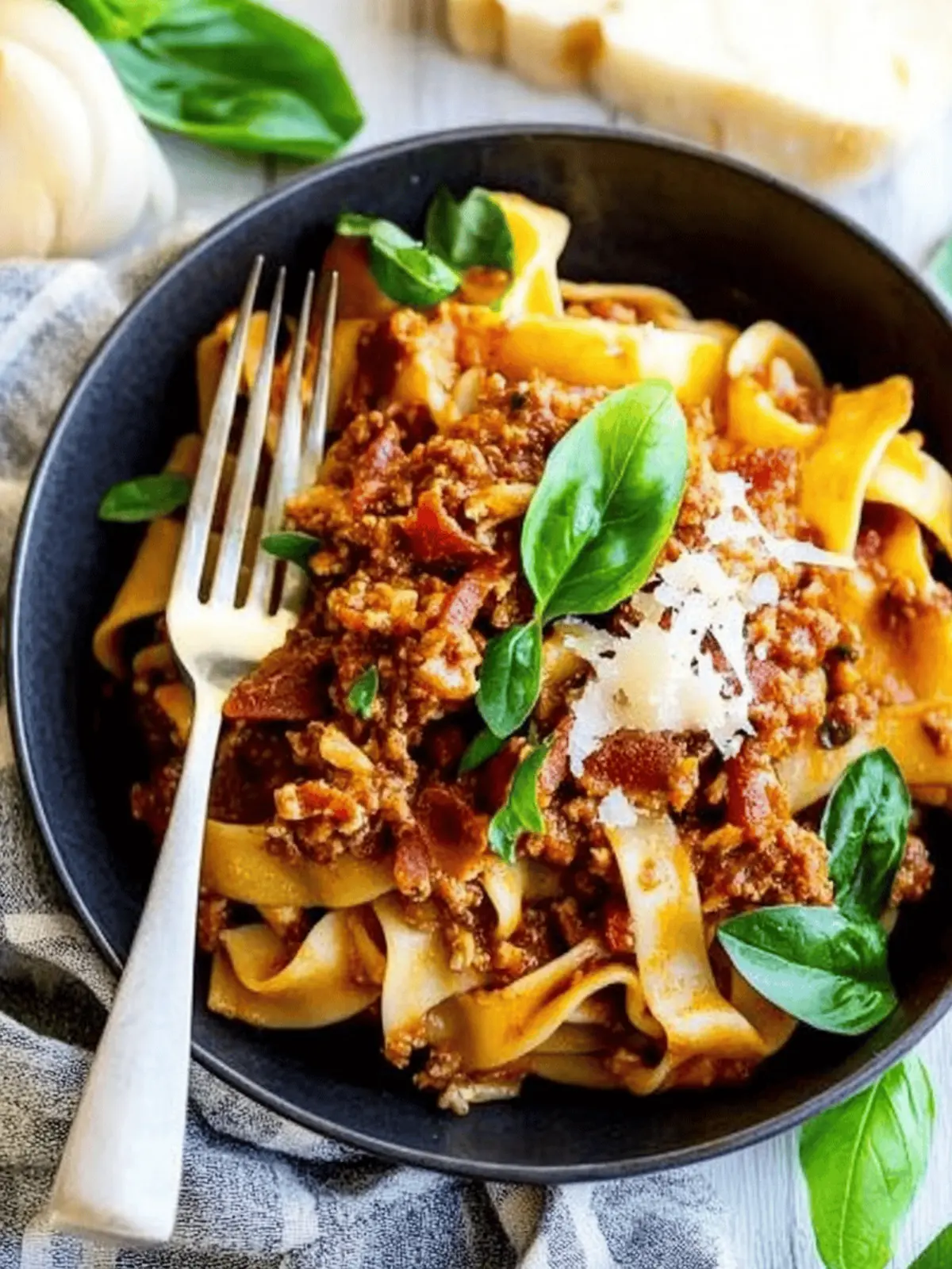 Chicken Bolognese with bacon