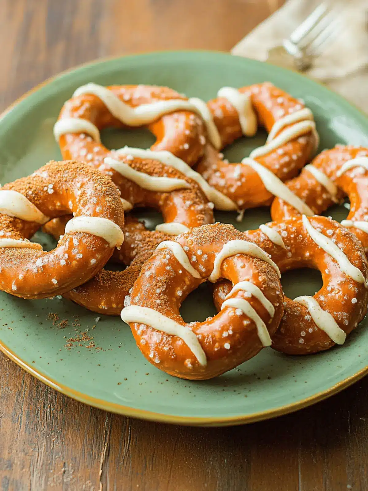 Pumpkin Spice Pretzels