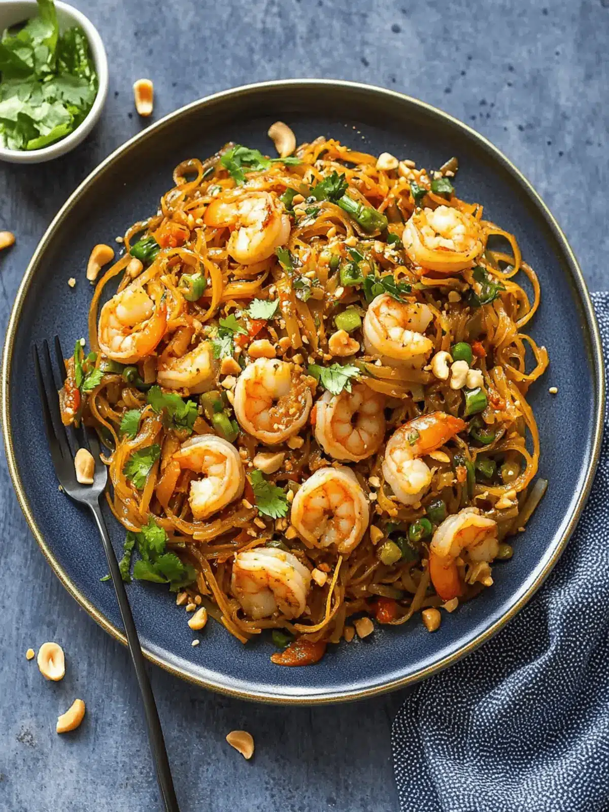 10 Minute Shrimp Zoodle Pad Thai