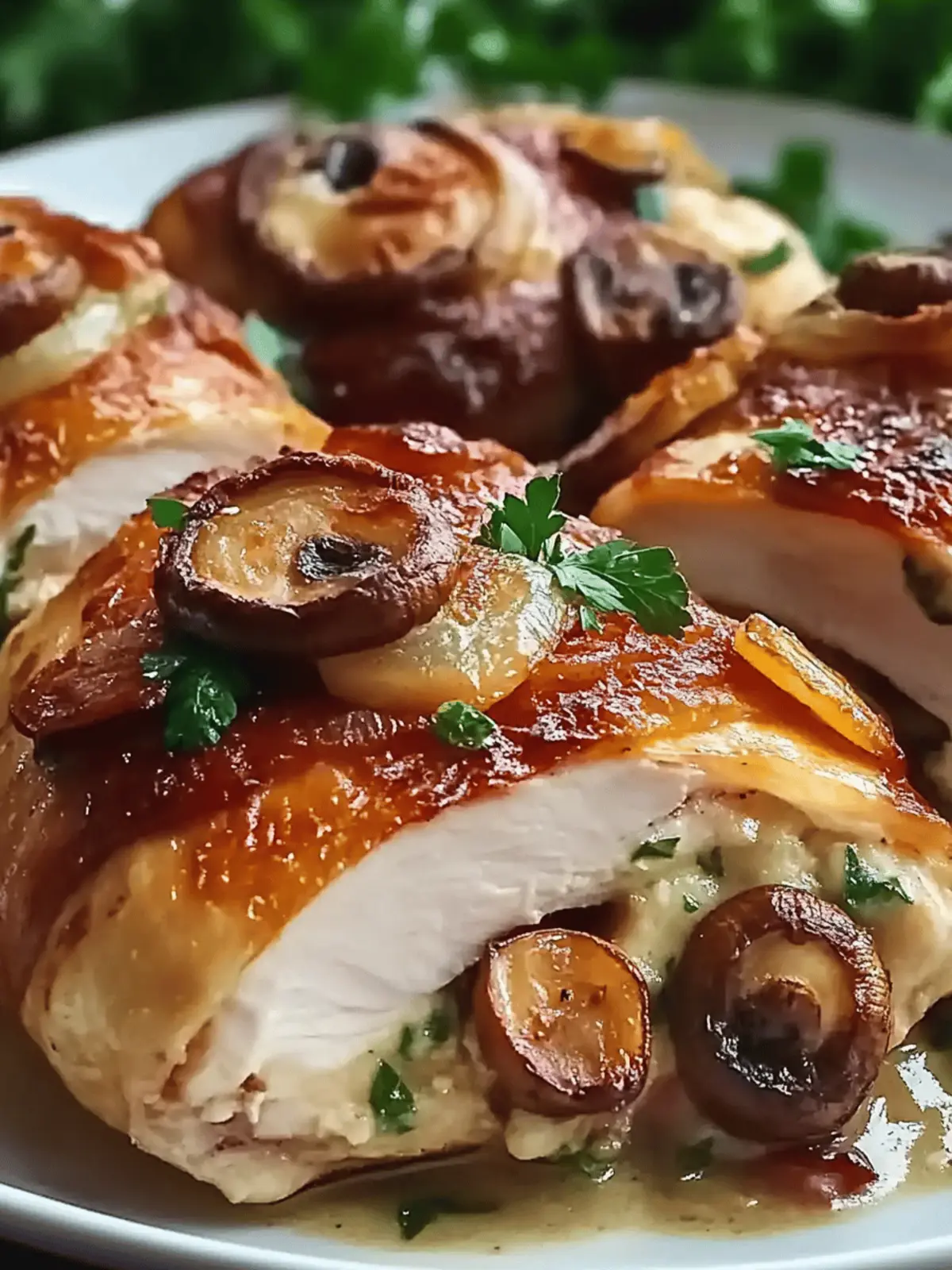Mushroom Melt Stuffed Chicken – A Comforting & Flavorful Dish