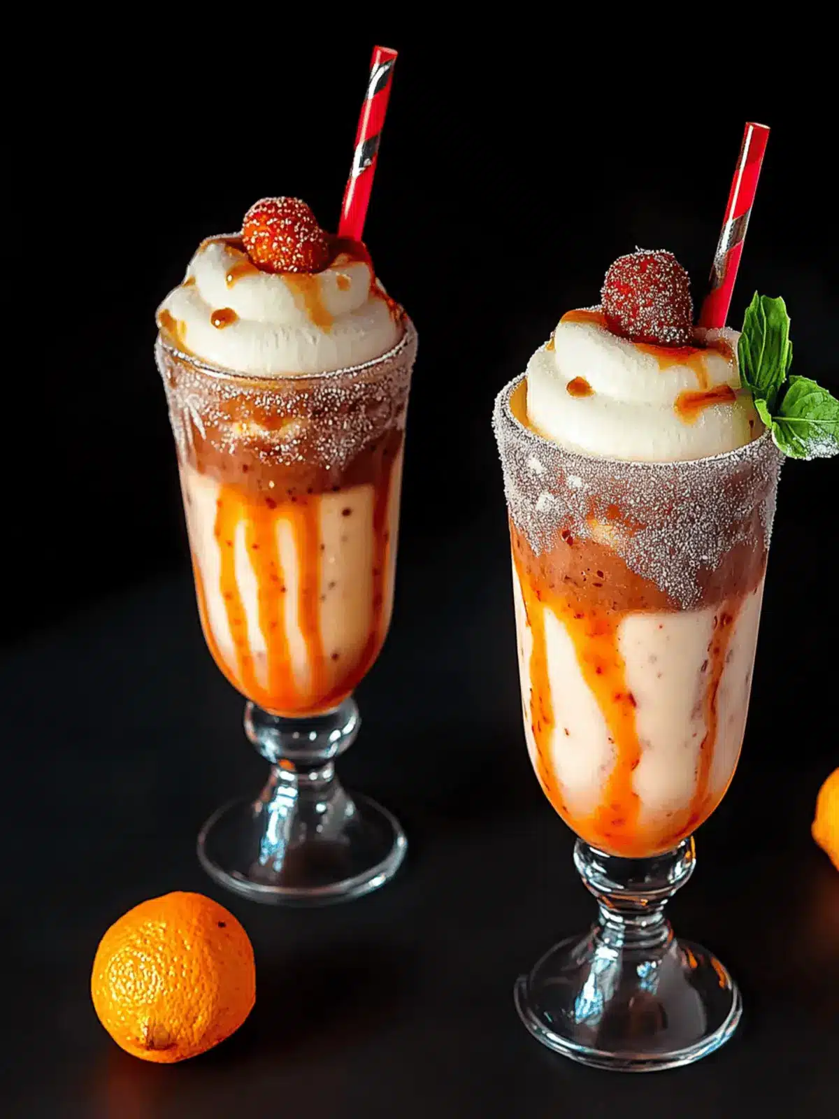 Boozy Screamsicle Shakes