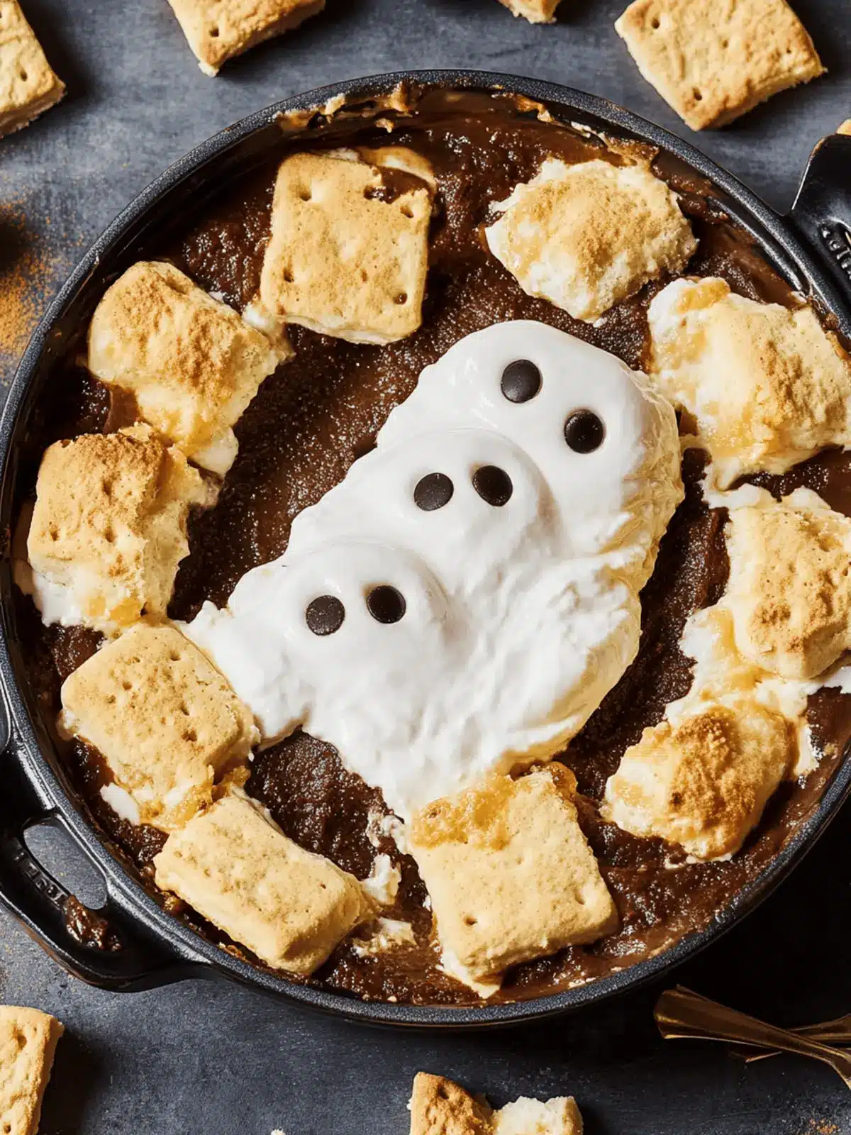 Spooky Ghost S'mores Dip You Can Whip Up in Minutes 4 Ghost S'mores Dip