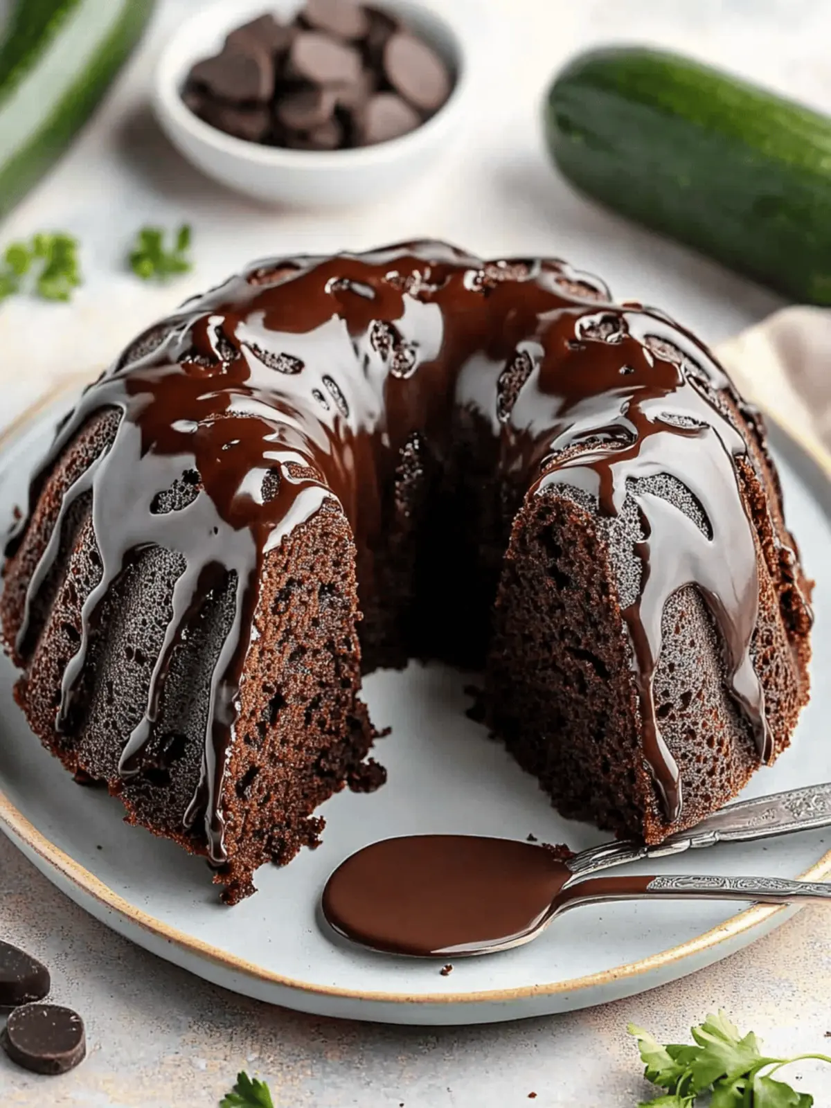 Zucchini Chocolate Bundt Cake