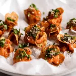 Crispy Rice Chips with Garlic Gochujang Tuna