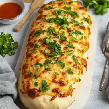 Easy Garbage Bread Recipe Made With Pizza Dough