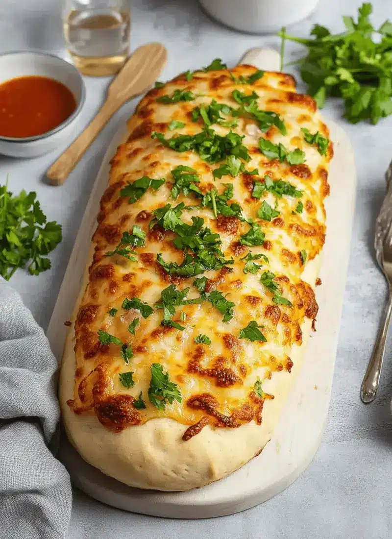 Easy Garbage Bread Recipe Made With Pizza Dough