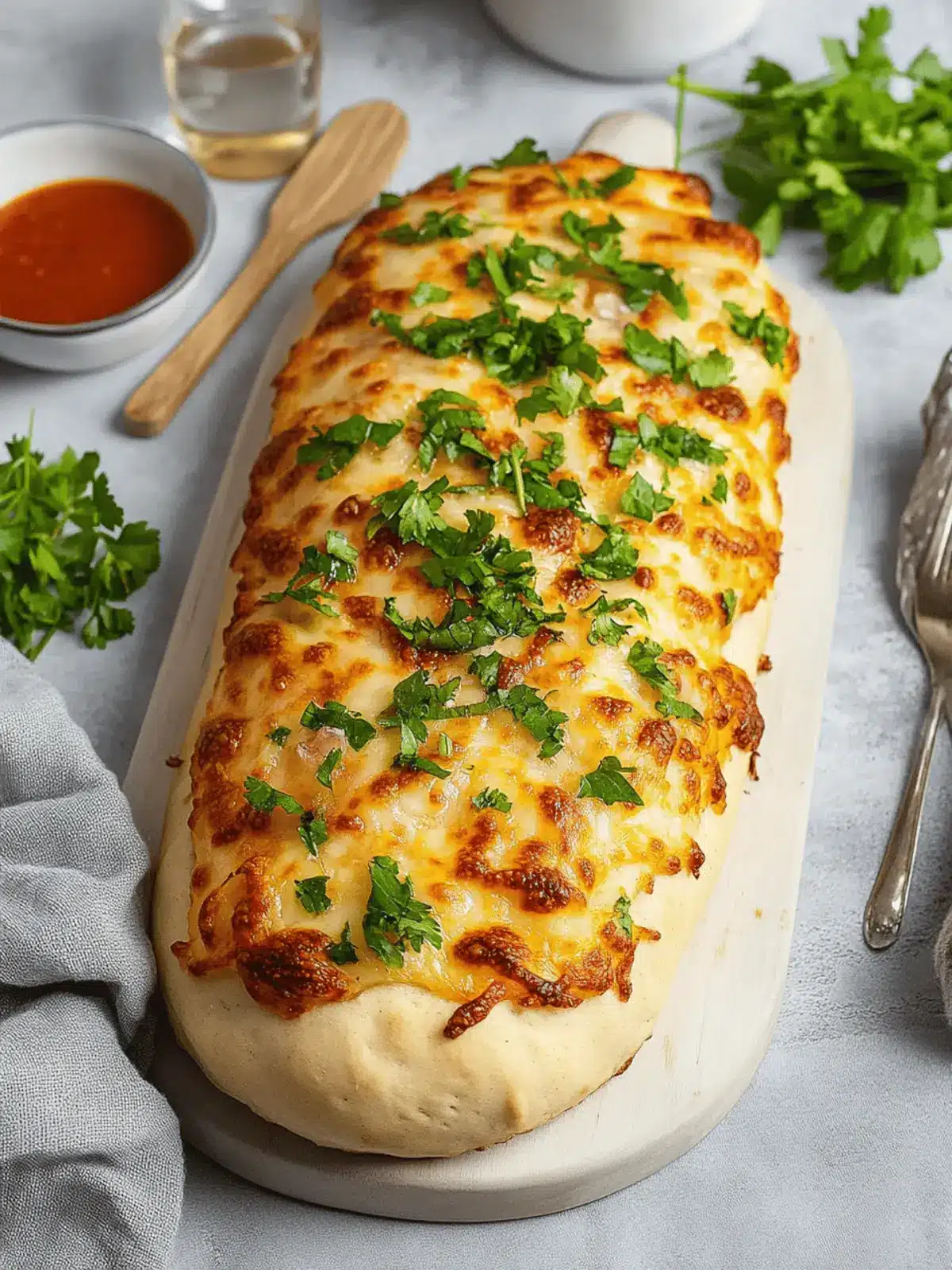 Easy Garbage Bread Recipe Made With Pizza Dough
