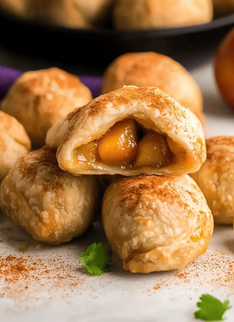 Air Fryer Apricot Apple Dumplings