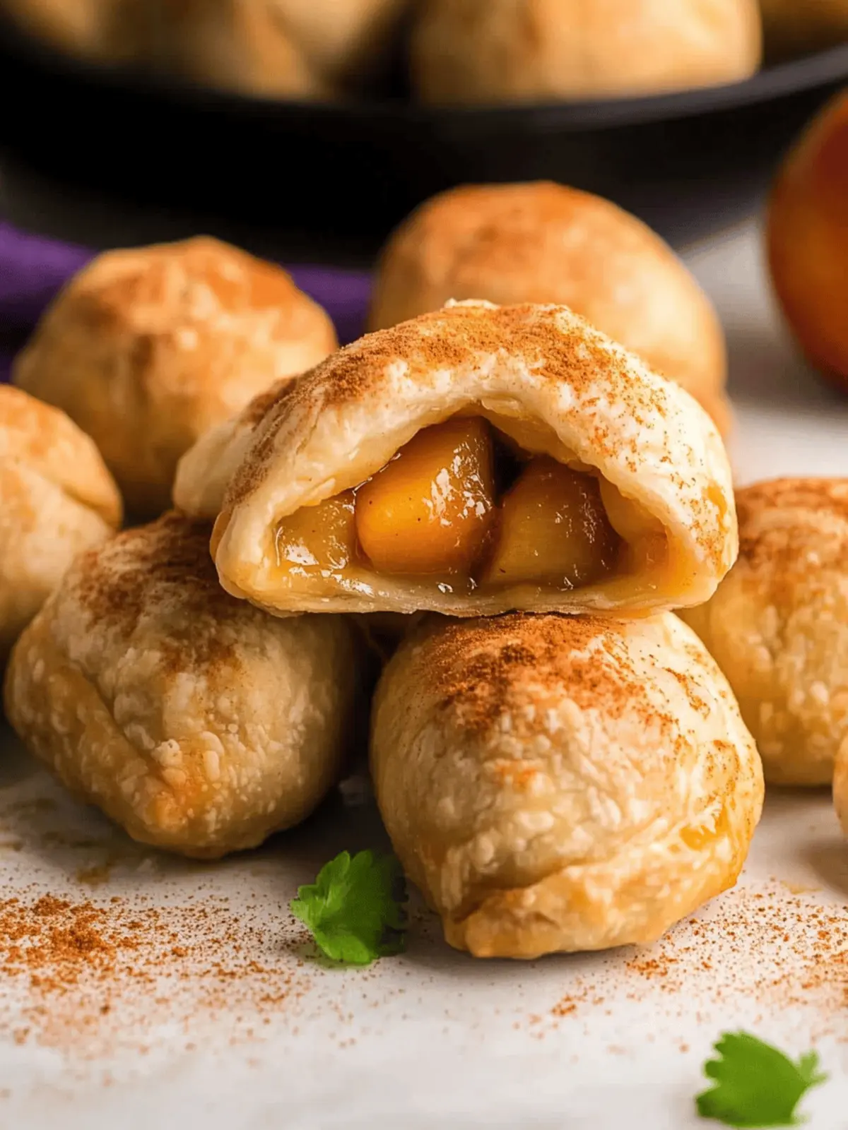 Air Fryer Apricot Apple Dumplings