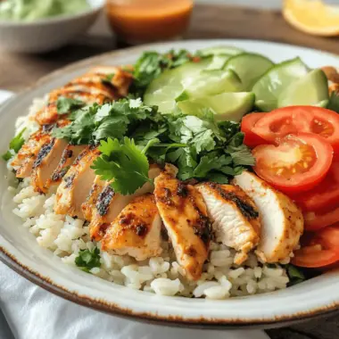RECIPE FOR CHICKEN RICE BOWL