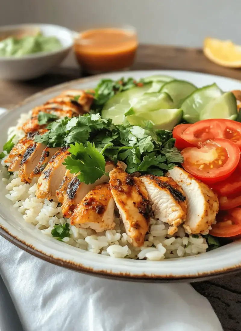 RECIPE FOR CHICKEN RICE BOWL