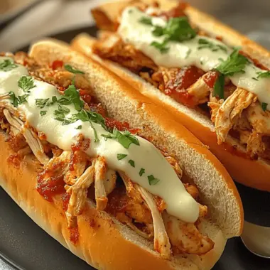 Loaded Chicken Subs Recipe
