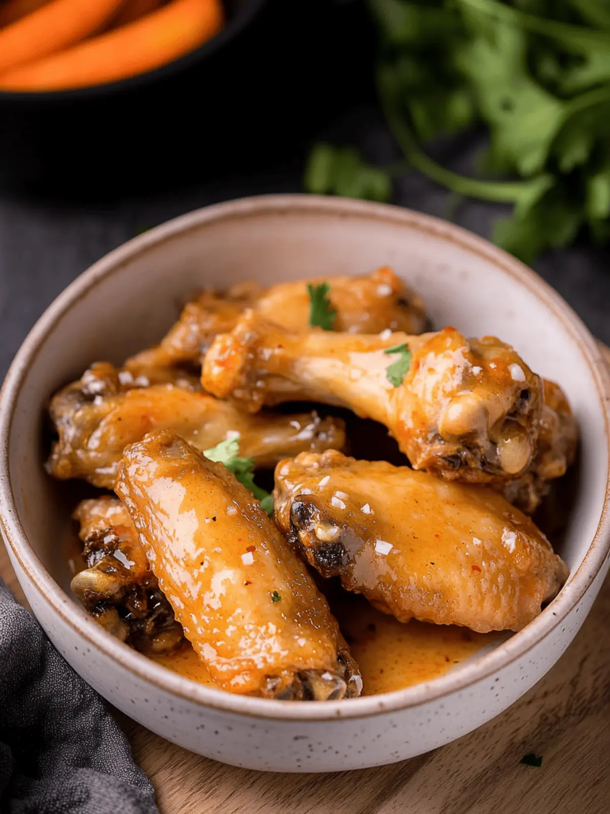 Savory Garlic Butter Chicken Wings With a Buffalo Kick 5 Garlic Butter Chicken Wings