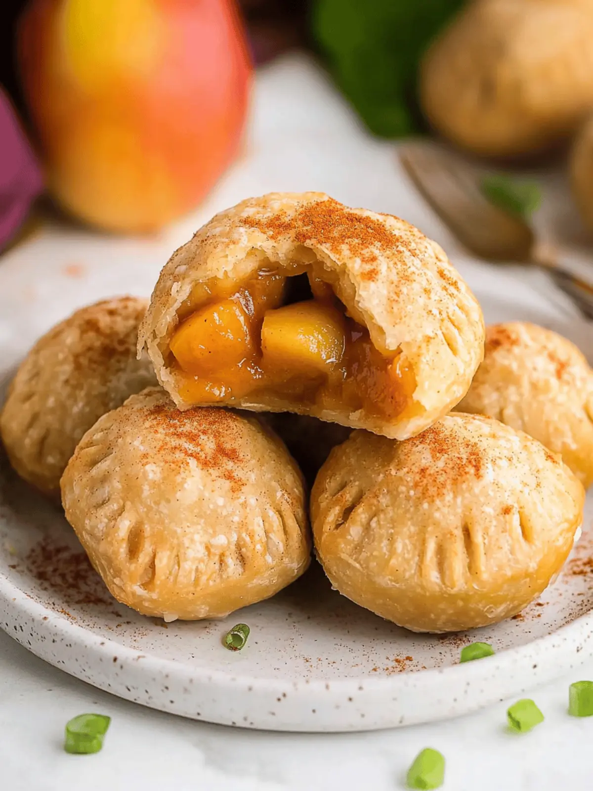 Air Fryer Apricot Apple Dumplings