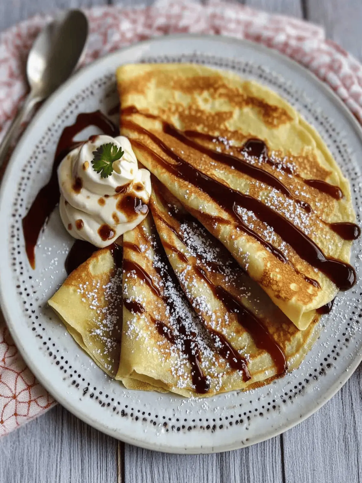 Classic Crêpes for Sweet or Savoury Toppings