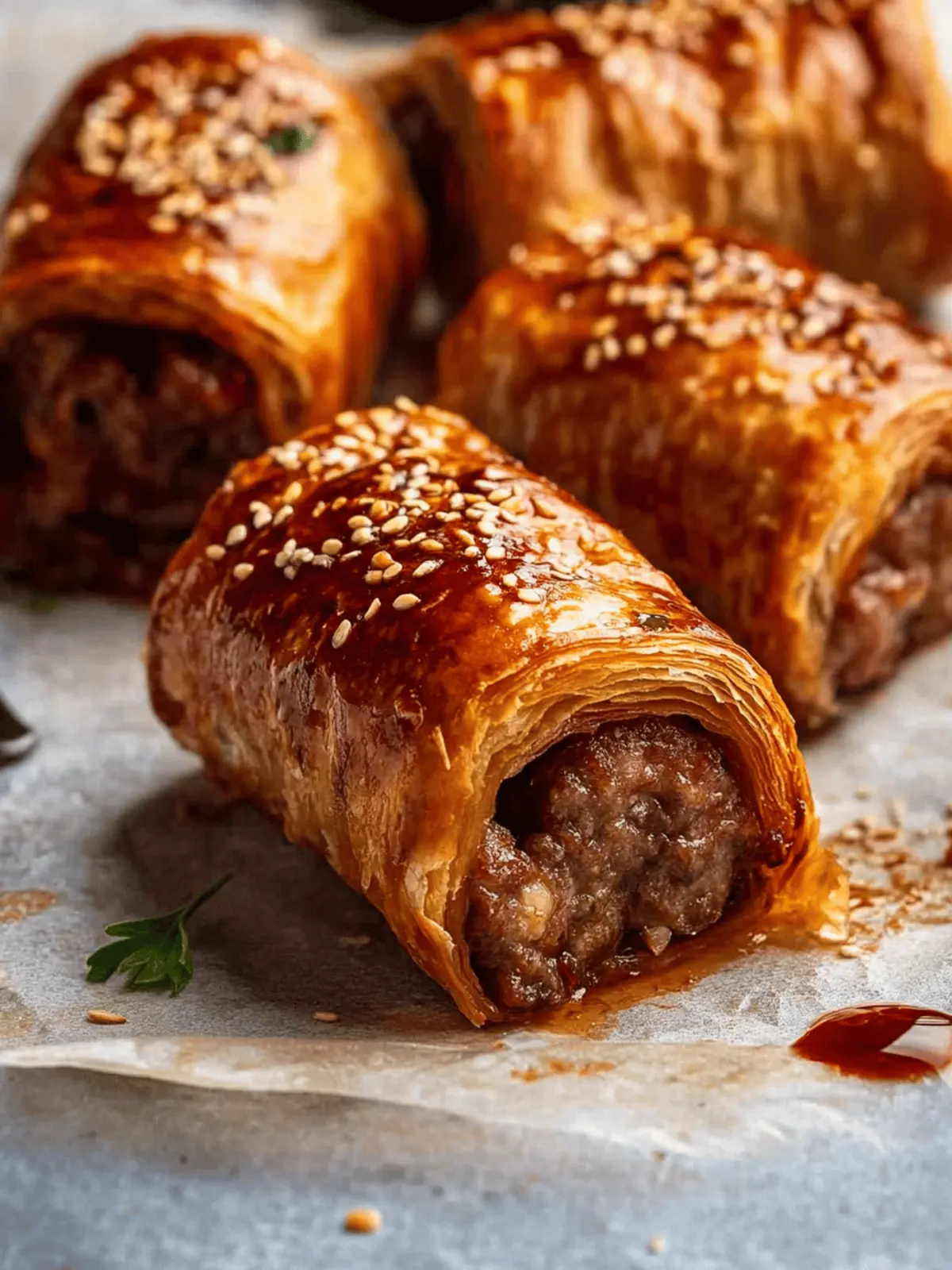 B85 Beef Sausage Rolls