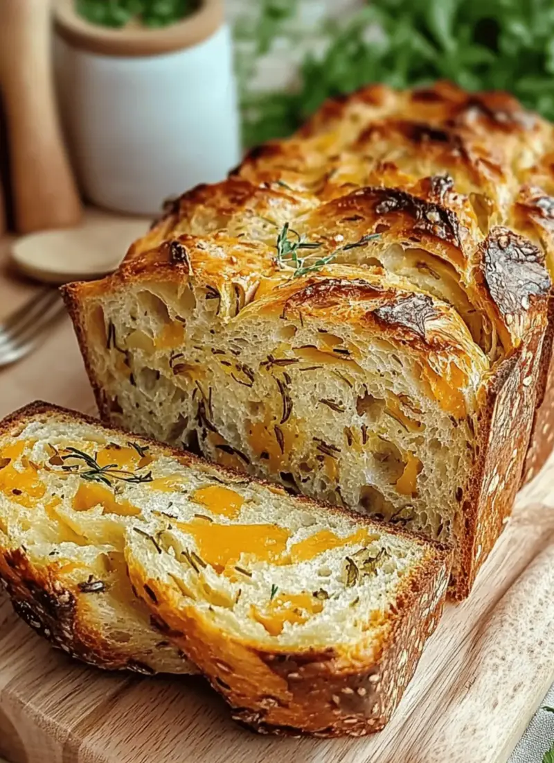 Italian Herbs and Cheese Bread: Homemade Flavorful Perfection