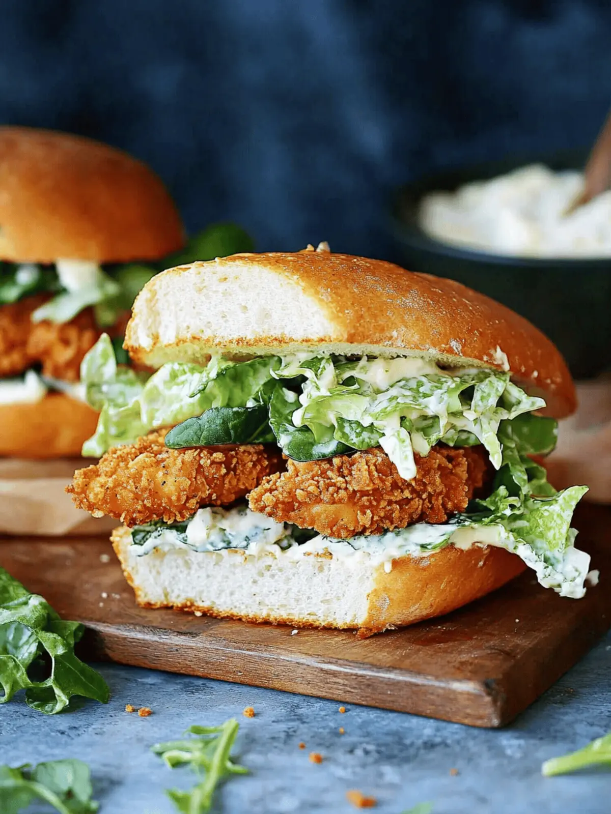 Crispy Chicken Caesar Sandwich