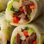 Philly Cheesesteak Cabbage Wraps