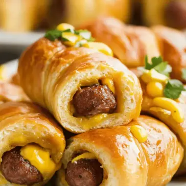 Cheeseburger Pigs in a Blanket