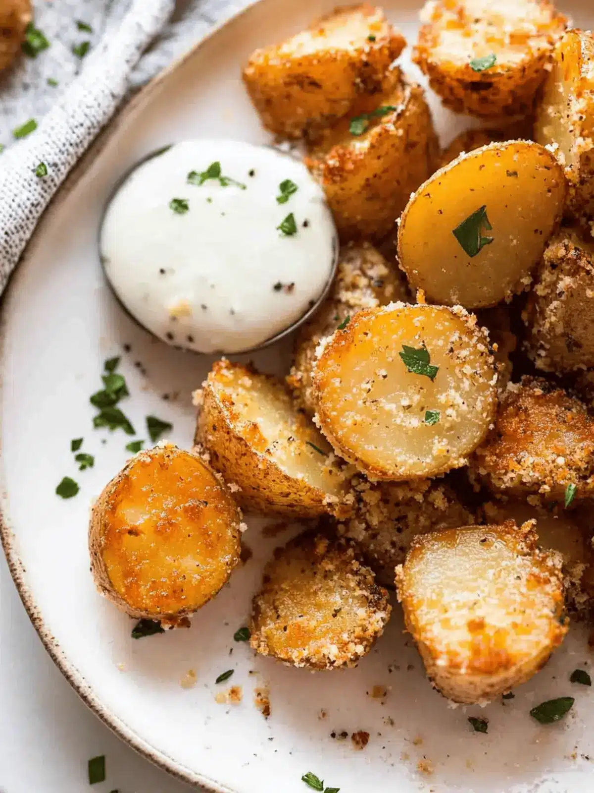 Crispy Roasted Parmesan Potatoes