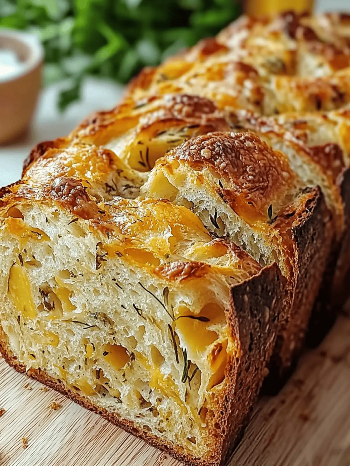 Italian Herbs and Cheese Bread: Homemade Flavorful Perfection