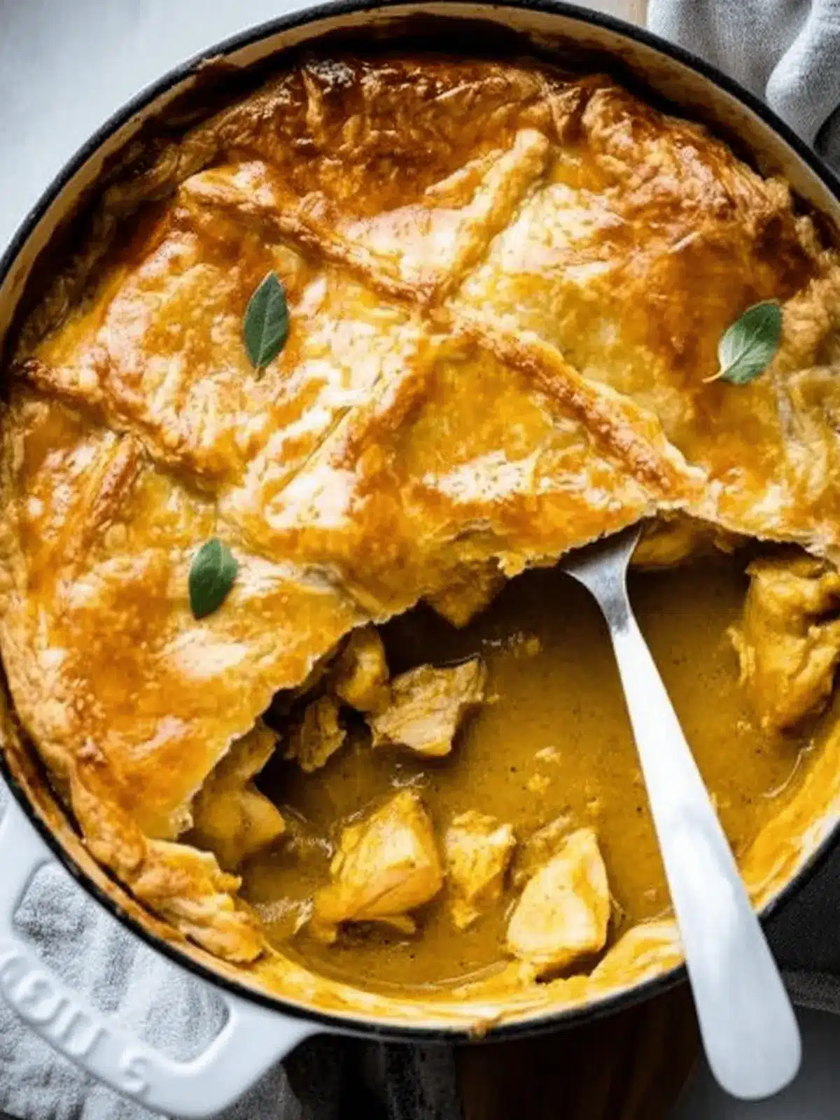 Easy Curried Chicken Pot Pie