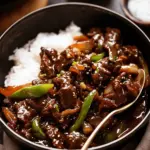 Beef in black bean sauce