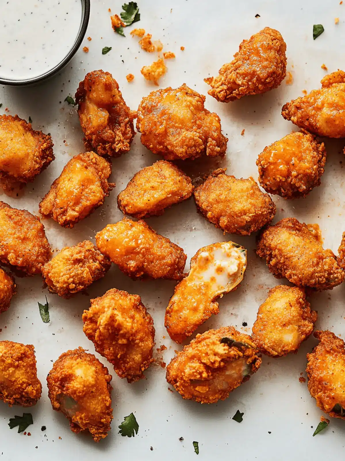 Fried Buffalo Artichoke Hearts
