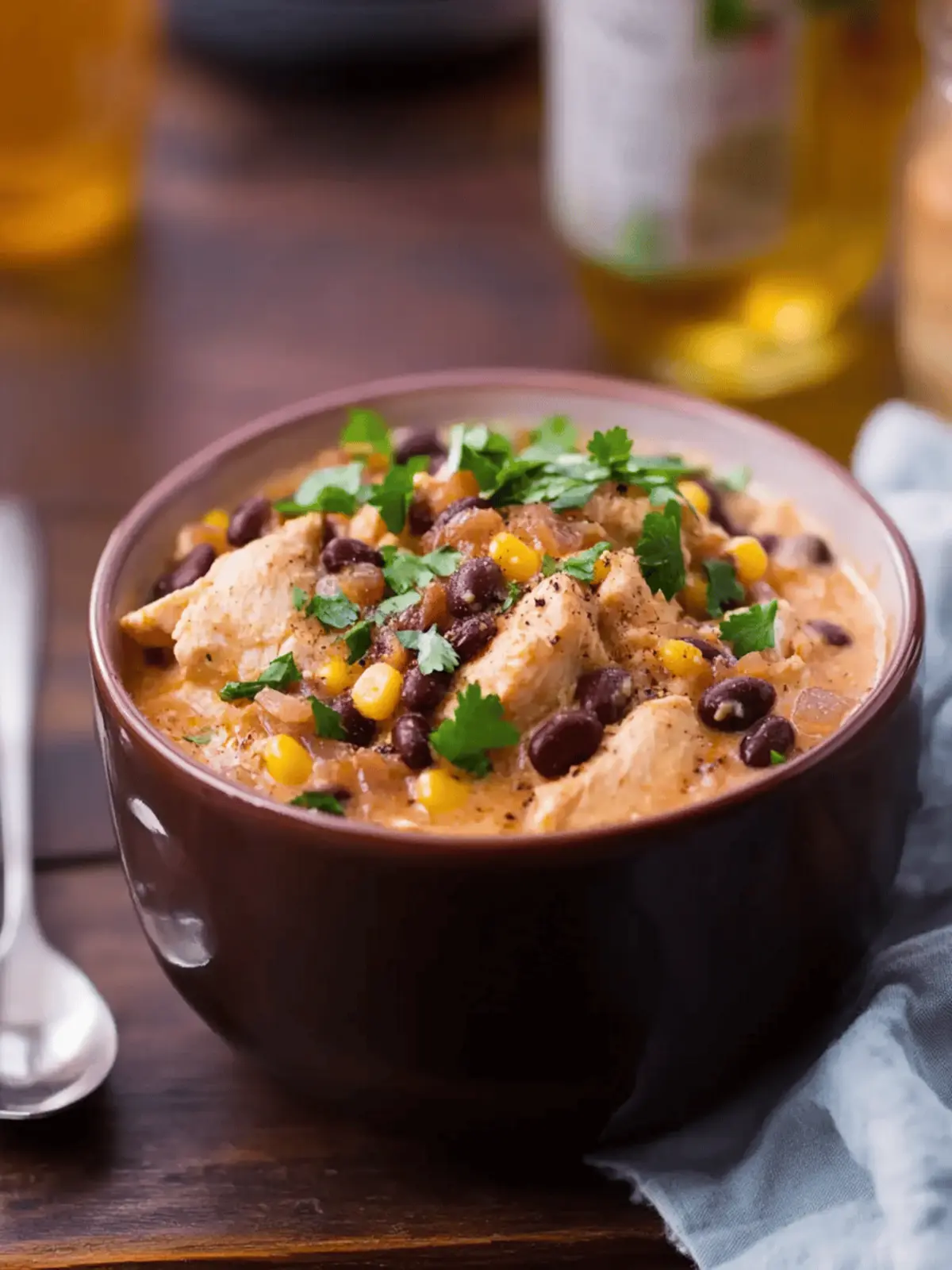 Crock-Pot Chicken With Black Beans & Cream Cheese