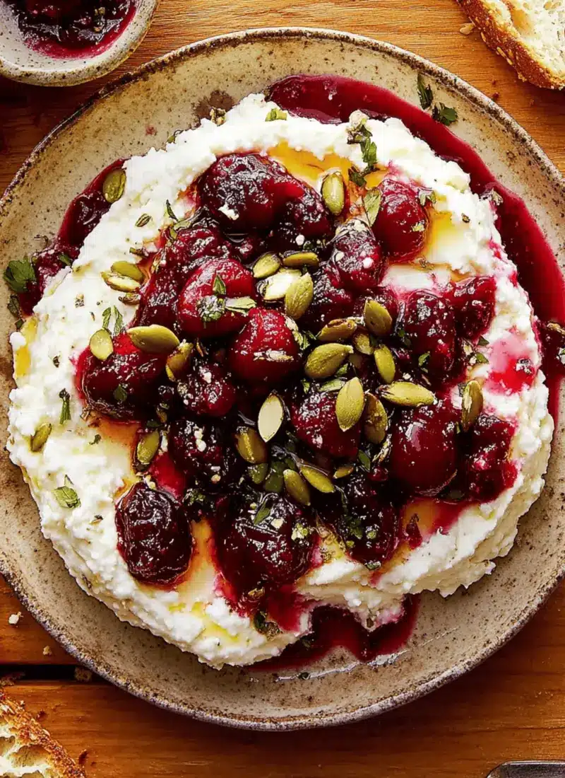 Cranberry Whipped Feta Dip