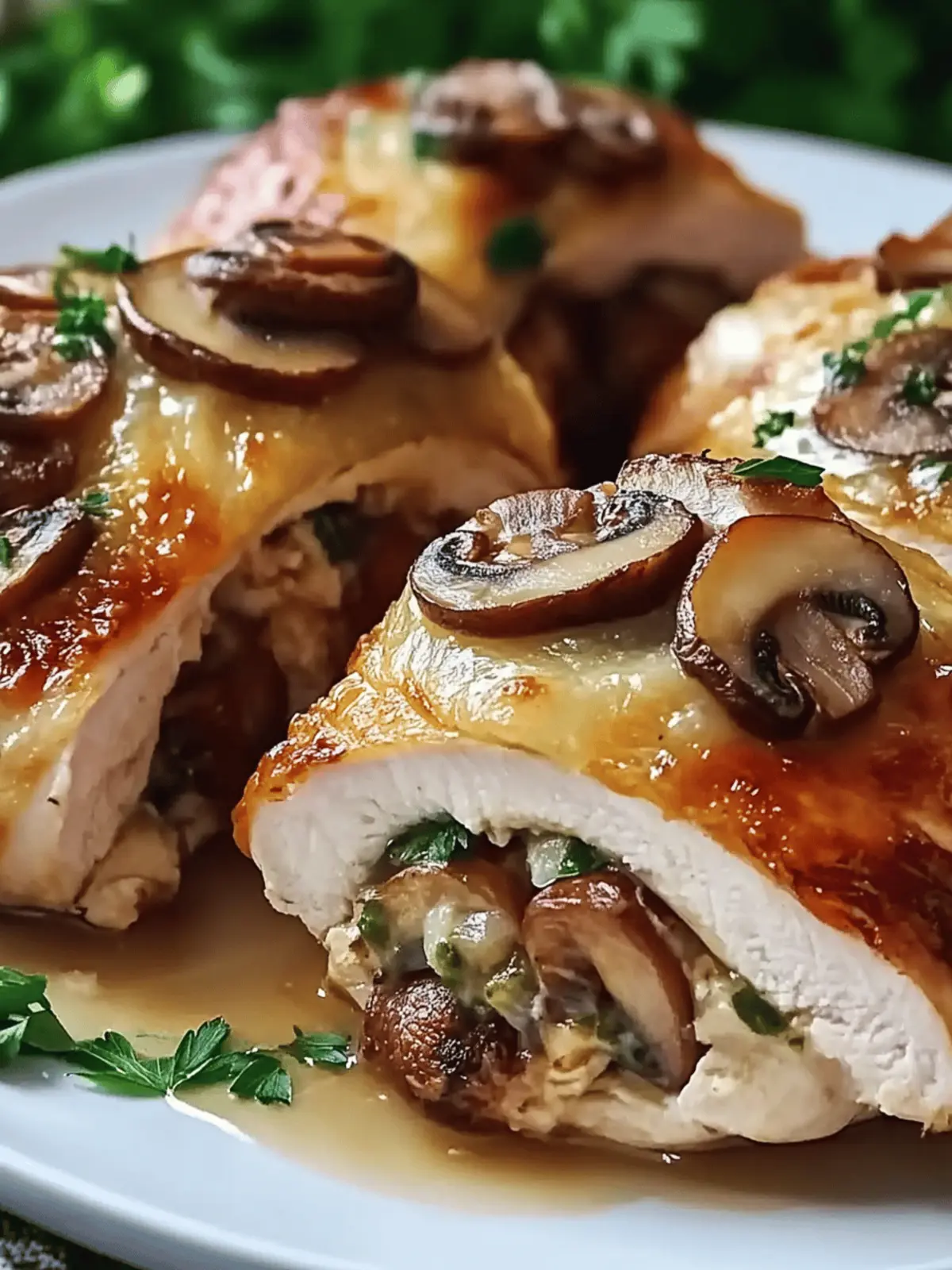 Mushroom Melt Stuffed Chicken – A Comforting & Flavorful Dish