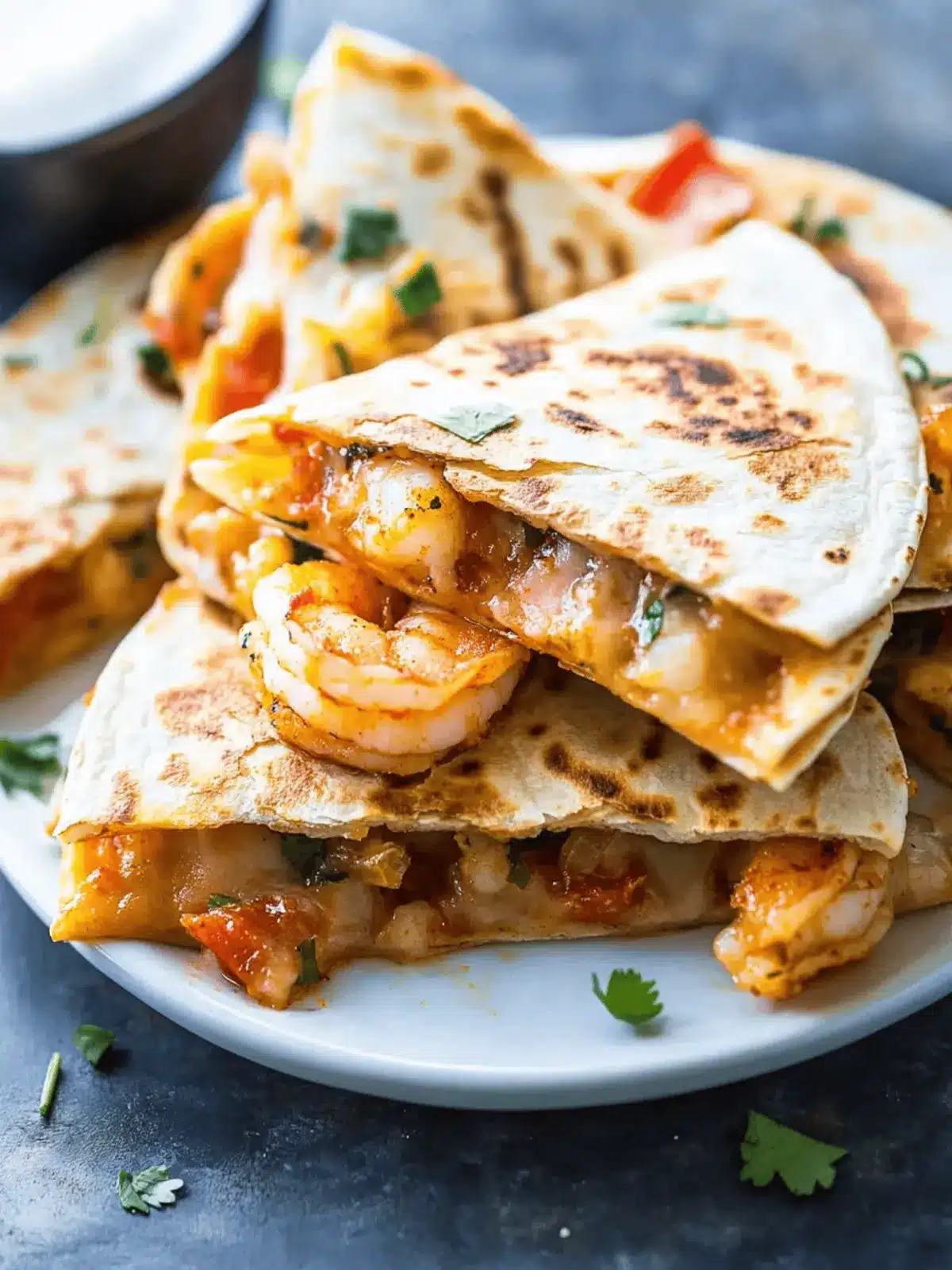The Best Shrimp Quesadillas
