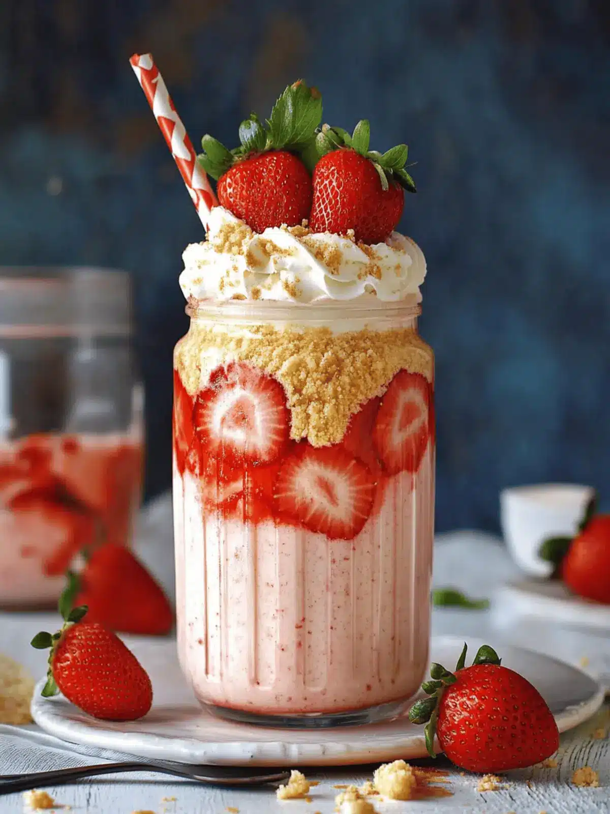 Creamy Strawberry Cheesecake Milkshake That’ll Wow Your Taste Buds 3 Strawberry Cheesecake Milkshake