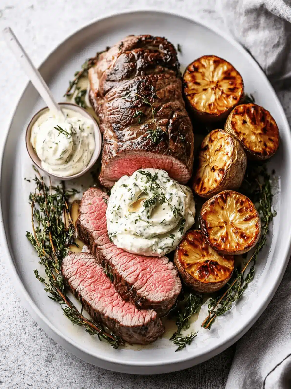Beef Fillet with Horseradish Cream for a Festive Feast 2 Beef Fillet with Horseradish Cream