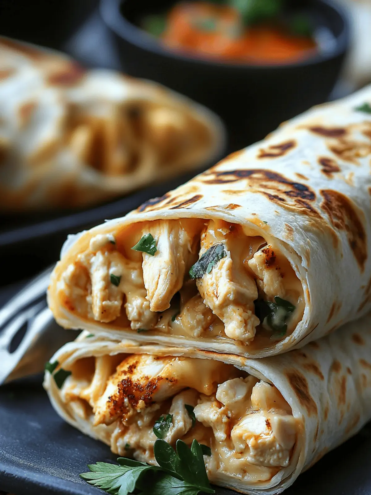 Mastering Ooey-Gooey Cheesy Garlic Chicken Wraps Made Easy 3 Mastering Ooey-gooey Cheesy Garlic Chicken Wraps: A Tasty Journey