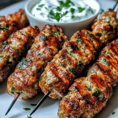 Juicy Grilled Turkey Kofta Skewers: 30-Minute Flavor Explosion