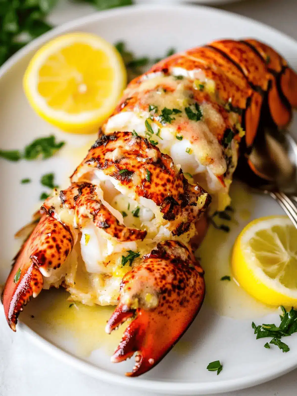 Broiled Lobster Tails with Garlic Lemon Butter in 20 Minutes 2 Broiled Lobster Tails with Garlic Lemon Butter