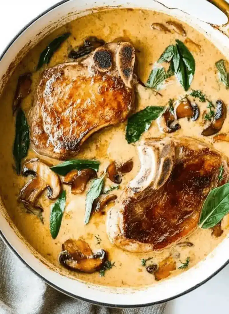 Pork Chops With Mushroom Gravy