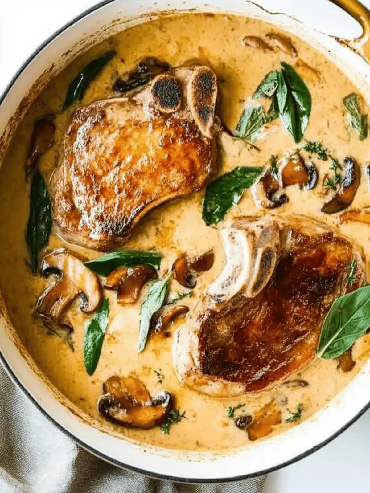 Pork Chops With Mushroom Gravy