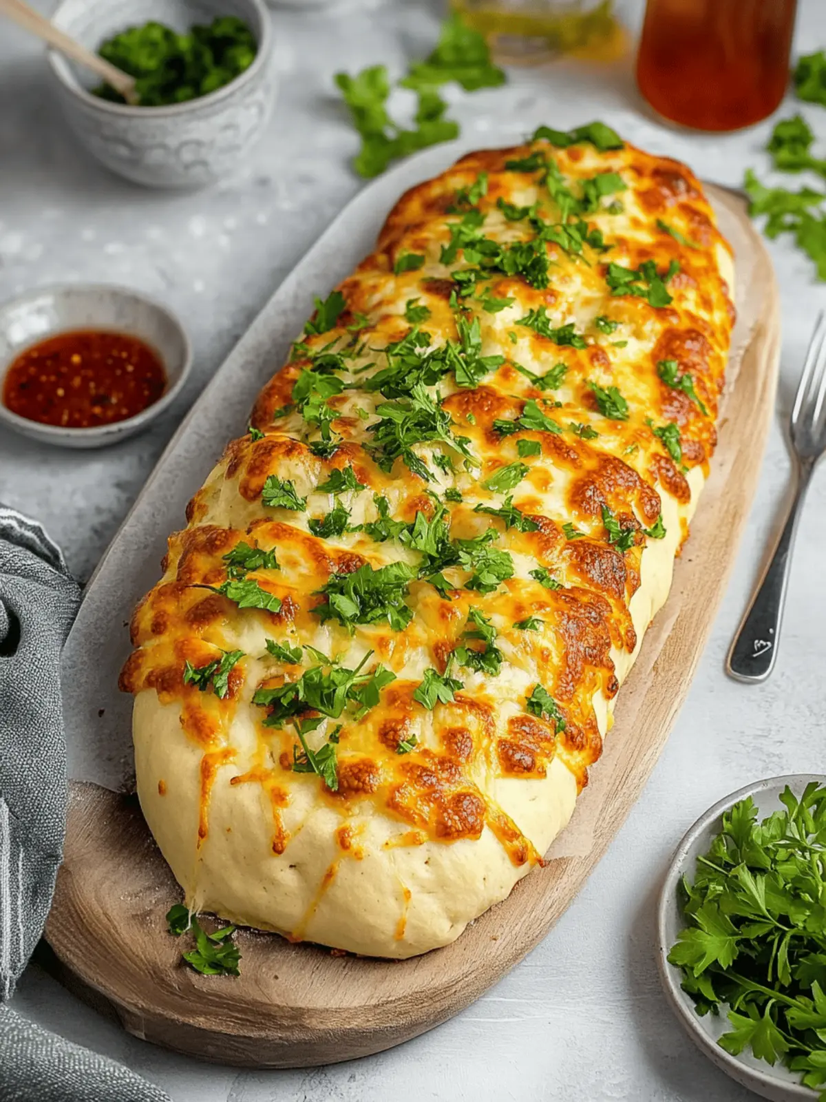 Easy Garbage Bread Recipe Made With Pizza Dough