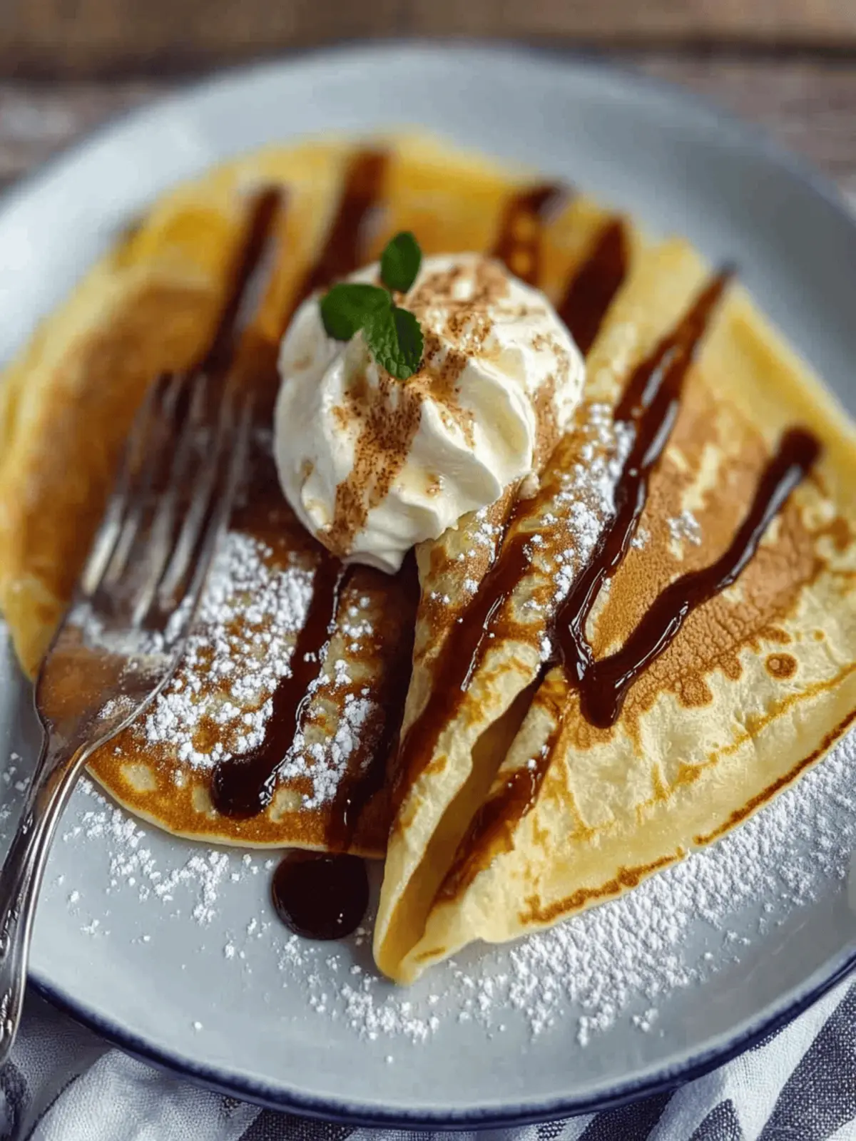 Classic Crêpes for Sweet or Savoury Toppings