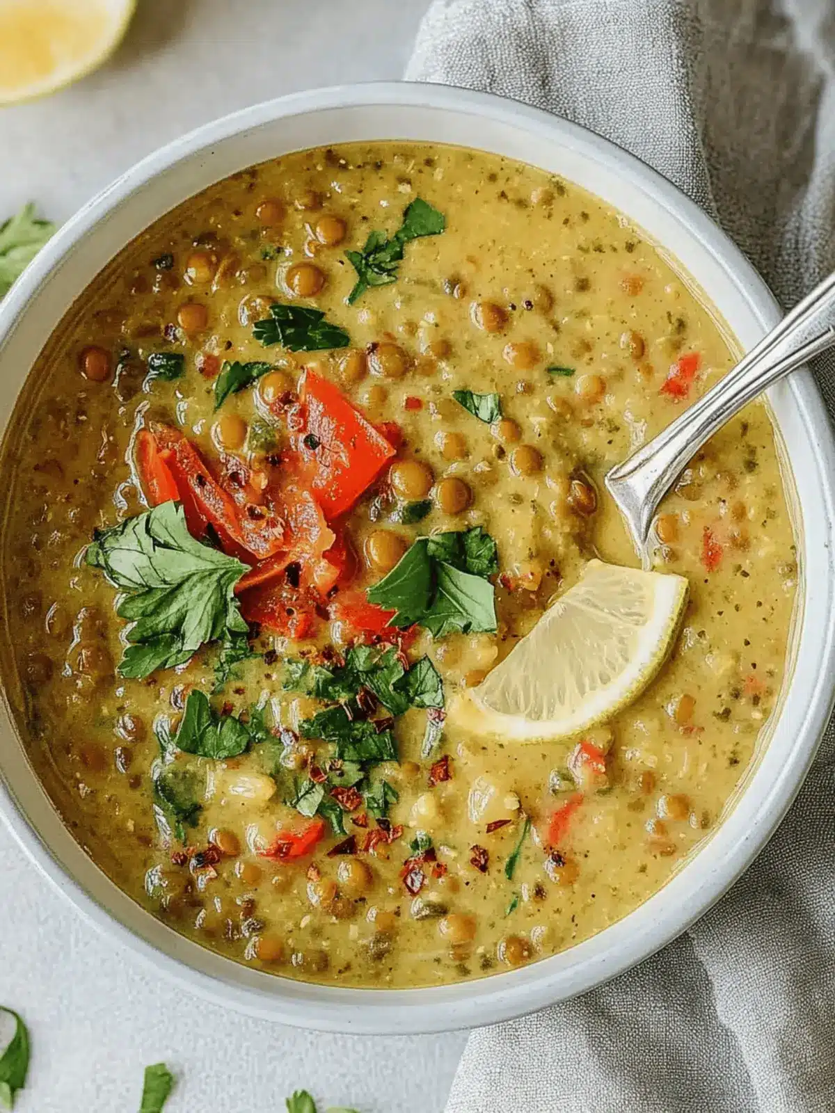 Vegan Coconut Lentil Soup